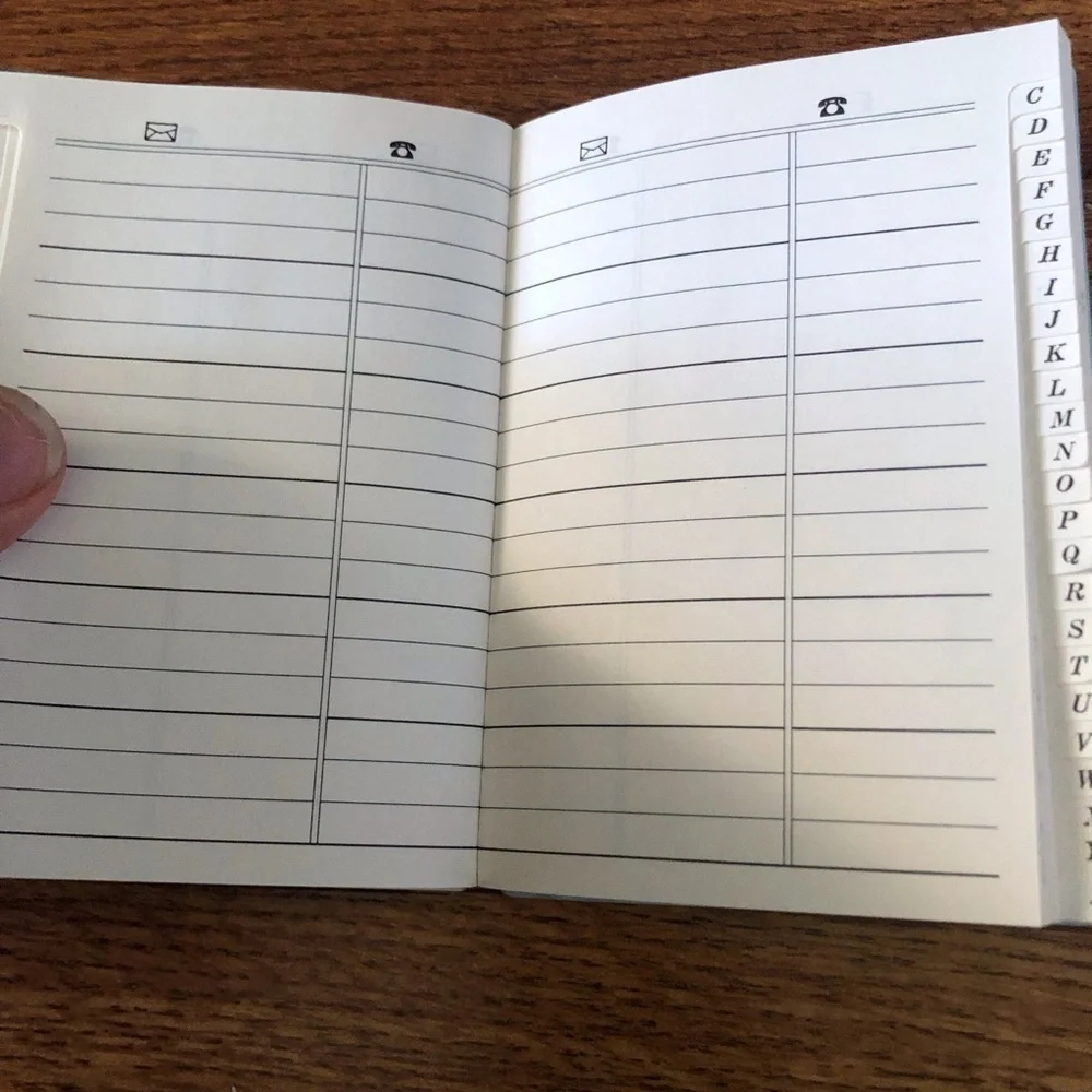 Vintage swan address book